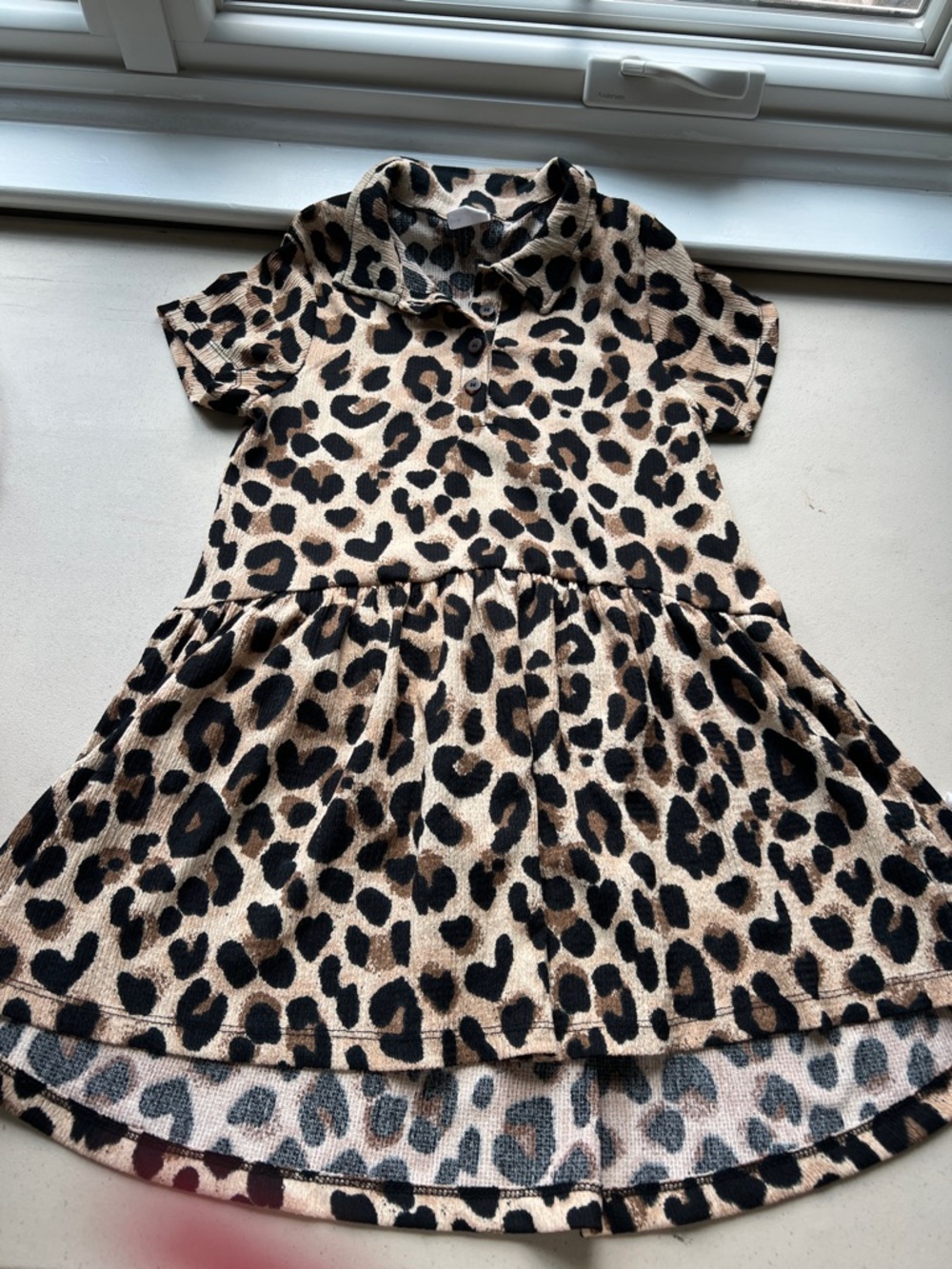 Zara Leopard-Print Polo Dress - Beige, Black & Brown